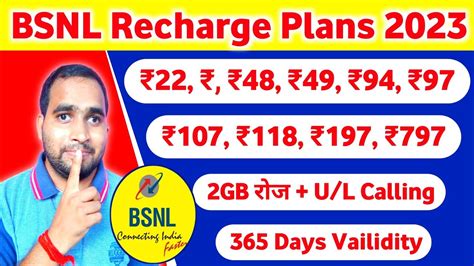 Bsnl Recharge Plans Bsnl G Recharge Plans Bsnl Validity