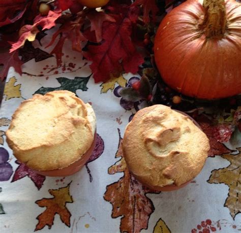 Pumpkin Soufflé with Cinnamon Ice Cream Recipe - Spinach Tiger