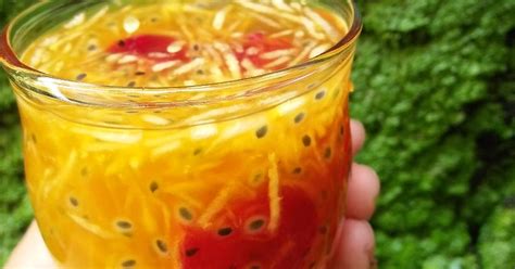 Resep Es Selasih Timun Serut Agar Buah Naga Nutrisari Jeruk Peras