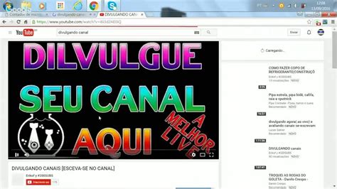 Divulgando Canais Ao Vivo Rumo Aos 300 Me Ajudem Se Escrevendo YouTube