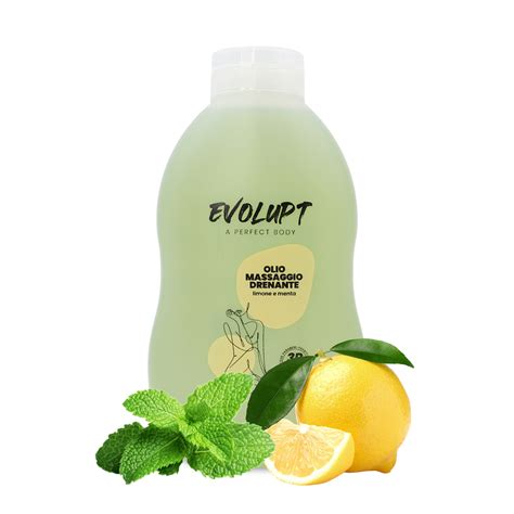 OLIO MASSAGGIO DRENANTE Limone E Menta Evolupt