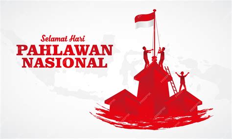 Premium Vector Illustration Selamat Hari Pahlawan Nasional