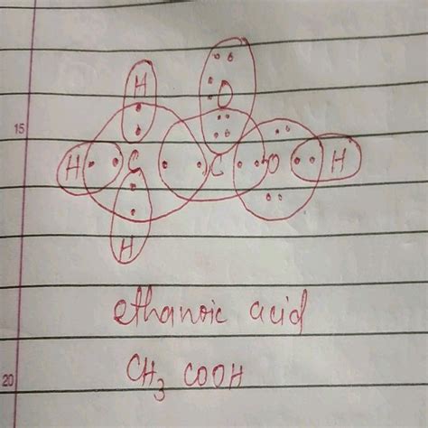 Draw The Electronic Dot Structures For A Ethanoic Acid B H2S C