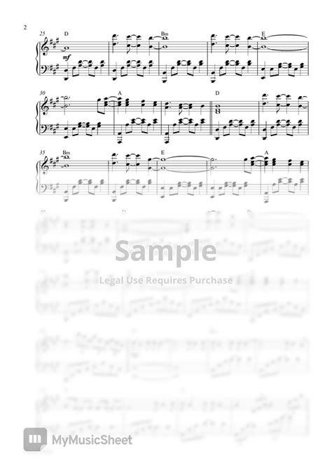 Harry Styles As It Was Piano Sheet 曲谱 By Pianella Piano