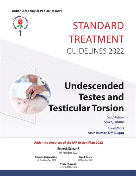 Pdf Undescended Testes And Testicular Torsion Iap Standard Treatment