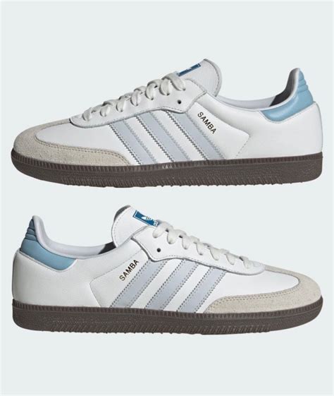 Adidas Og Samba Halo Sky Blue Women S Fashion Footwear Sneakers On