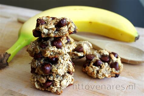 Bananen Havermout Koekjes met 3 ingrediënten zonder bloem suiker of ei