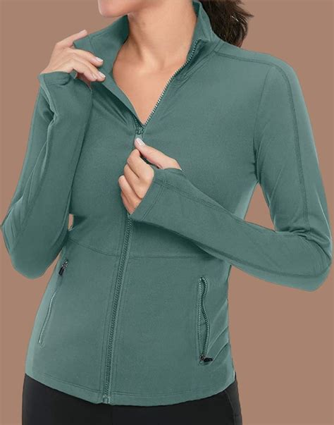 Vutru Women S Workout Yoga Jacket Full Zip Running Track Jacket Fit