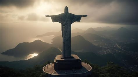 Premium AI Image | christ the redeemer in brazil