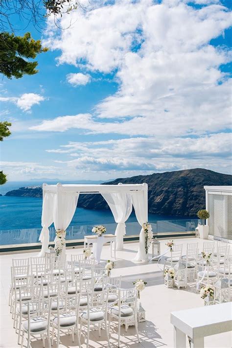 Santorini Wedding Photos Le Ciel Santorini Greece Beach Wedding