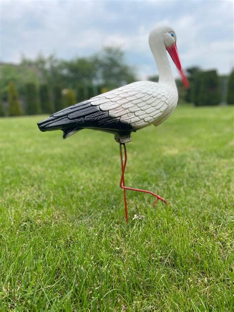 Figura Ozdobna Bocian Duży 90cm Ogrodowa Ceny i opinie Ceneo pl