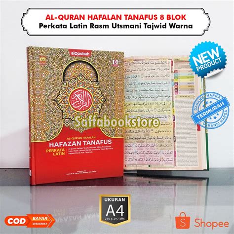 Jual Quran Terjemah Hafalan Hafazan Tanafus Blok Perkata Latin