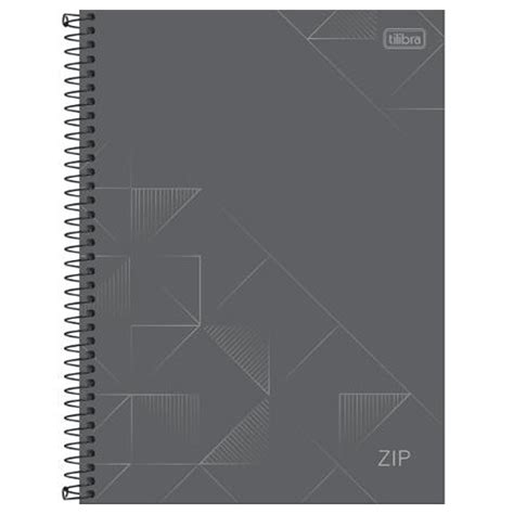 Caderno universitário 1 matéria 80 fls Zip Tilibra Papelaria Barão