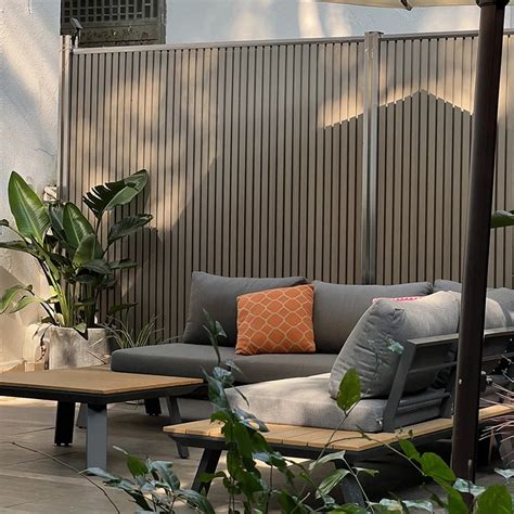 Modern Outdoor Patio Sofa Luxury New Design Lounge Sofa Aluminum Frame Teak Garden Sofa Set ...