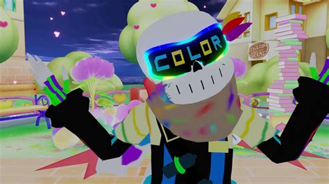 【vrchat 】 Mmd Dance World Deep Blue Town【avater】freshink Sans Youtube