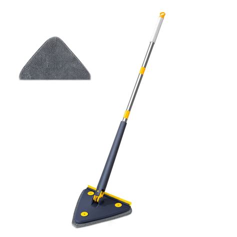 MOP Esfregão Triangular Giratório 360º Branco c 1 Refil Pulizia