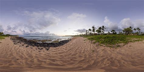 360 Hdri Panorama Of Hawaii Beach In 30k 15k And 4k Resolution