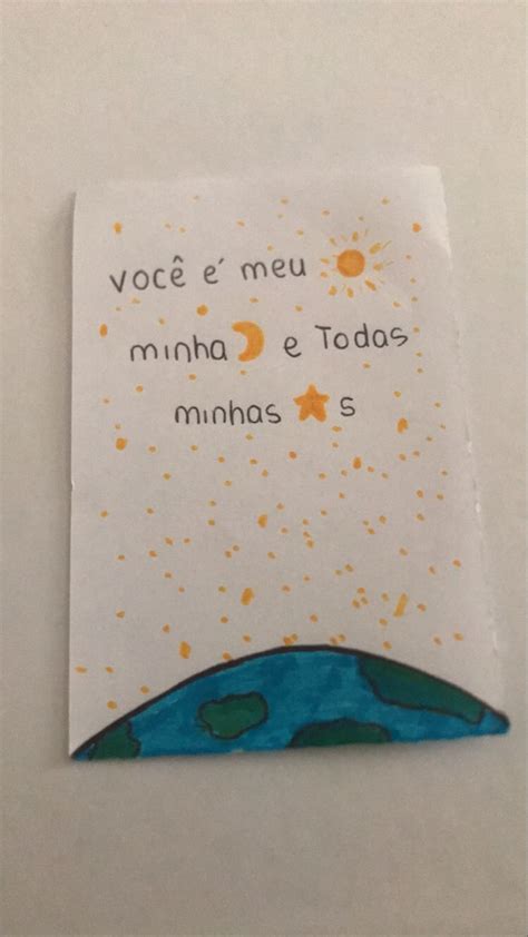 A Piece Of Paper With The Words Voce E Meu Minha E Tods Mininas On It