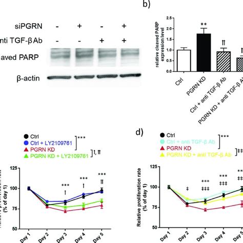 Upregulation Of The Tgf β Signaling Axis By Progranulin Depletion A