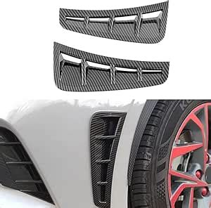 Amazon Wurt Pcs Abs Carbon Fiber Style Front Bumper Side Air Vent