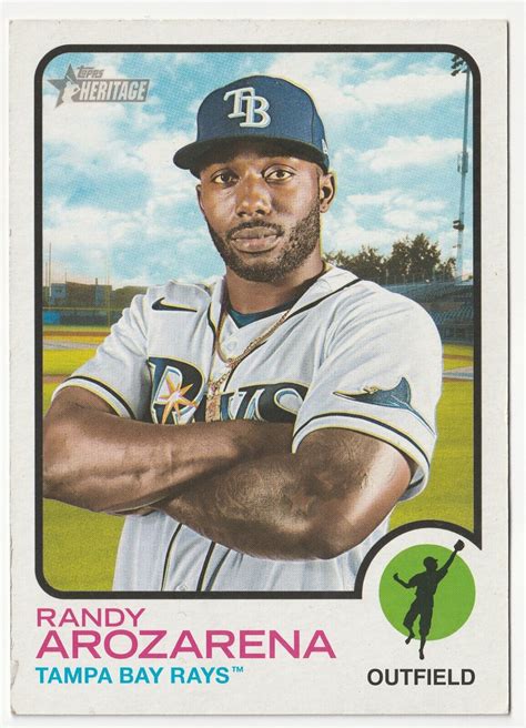 Topps Heritage Oversized Box Topper Rays Randy Arozarena Ob