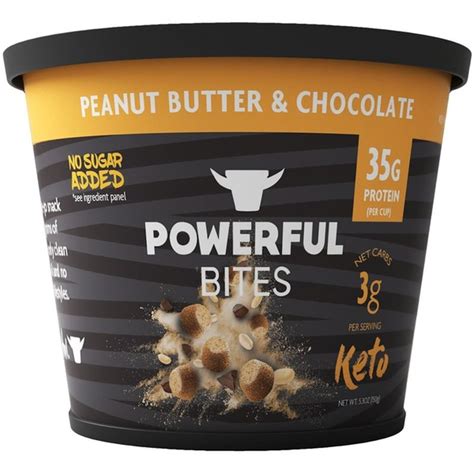 Powerful Yogurt Peanut Butter And Chocolate Bites 124 Fl Oz Instacart