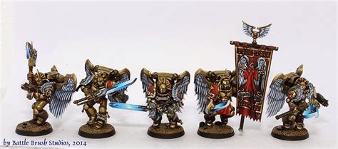 Battle Brush Studios: Showcase: Blood Angels Sanguinary Guard