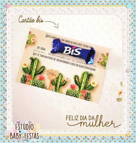 Cartão Bis Dia da Mulher Elo7 Produtos Especiais