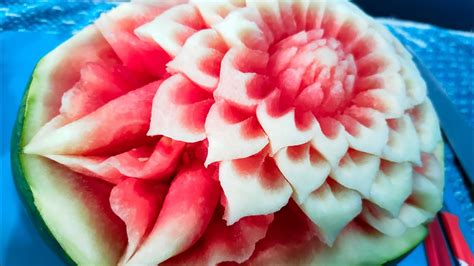 Basic Watermelon Carving Cara Ukir Buah Tembikai YouTube