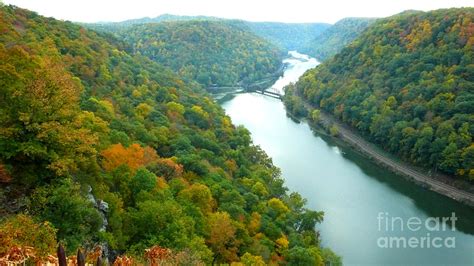 New River Gorge Viewed From Hawks Nest State Park Photograph By Thomas