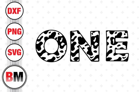 One Birthday Cow Svg Png Dxf Files By Bmdesign Thehungryjpeg