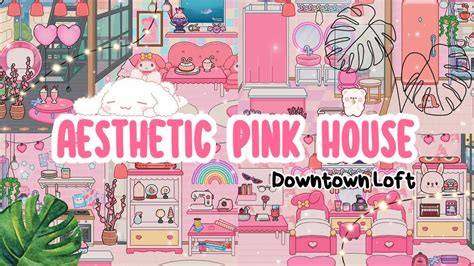 Aesthetic Pink House Design 🏩🍨 Toca Boca Toca Life World 📦🥥 Youtube