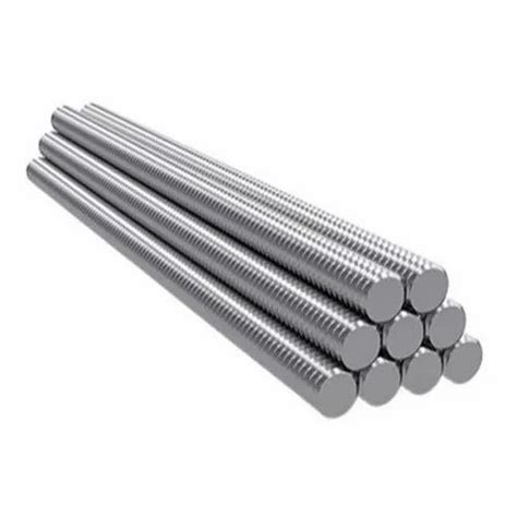 Round Cold Rolled Stainless Steel Threaded Rods For Construction Size