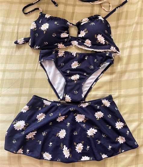 Bikini Set Swimsuit Switwear Baju Renang Pantai Beach Fesyen