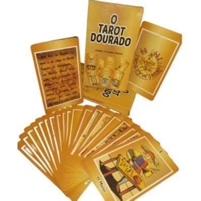 O TAROT DOURADO 24 CARTAS LIVRETO MANUAL Shopee Brasil