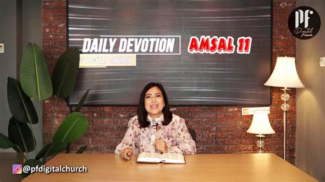 Pf Daily Devotion Amsal Youtube