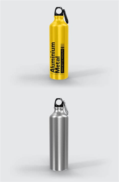 Metal Drink Bottle Mockup Free Download - Creativetacos