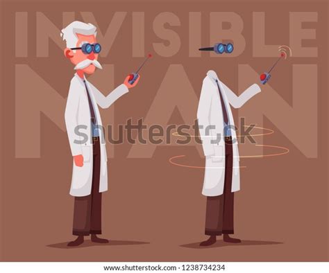 Crazy Scientist Conducting Scientific Experiment Funny Stock Vector ...