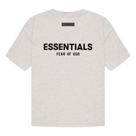 Slum Ltd Fear Of God Essentials T Shirt Ss22 Light Oatmeal