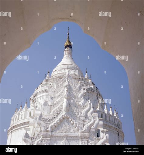 Myanmar Mingun Hsinbyume Pagoda Detail Asia Indochina Burma