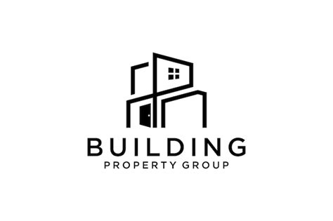 Premium Vector Real Estate Property Business Logo Design With A Line