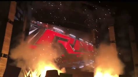 Wwe Raw 2016 Pyro Youtube