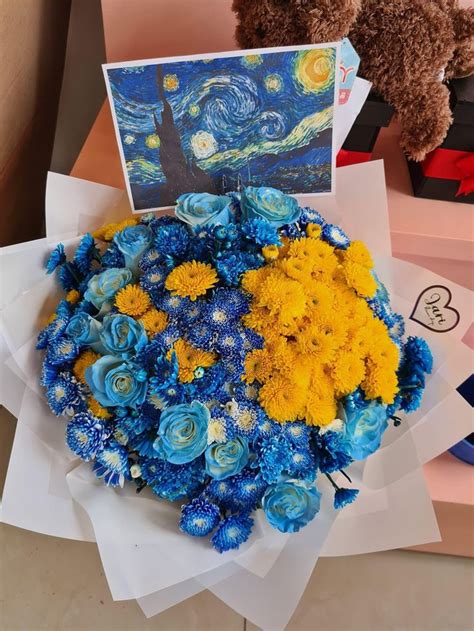 Starry Night Bouquet Beautiful Flower T