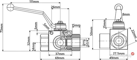 Zawór Hydrauliczny Ręczny KULOWY 3 DROGOWY 1 4 25L 2418 Solec