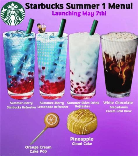 New Leaked Starbucks Summer Menu