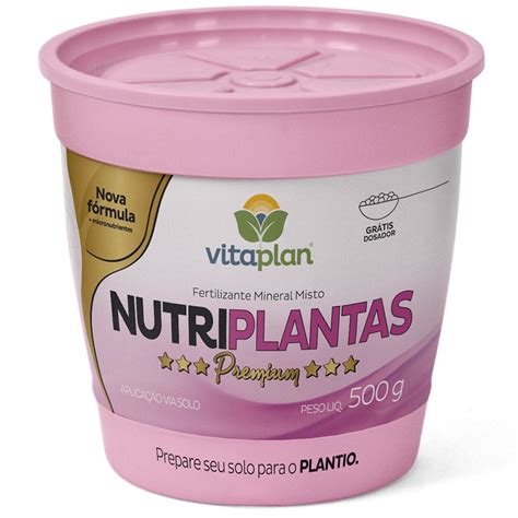 Pote Fertilizante Vitaplan Mineral Misto Nutriplantas Premium G