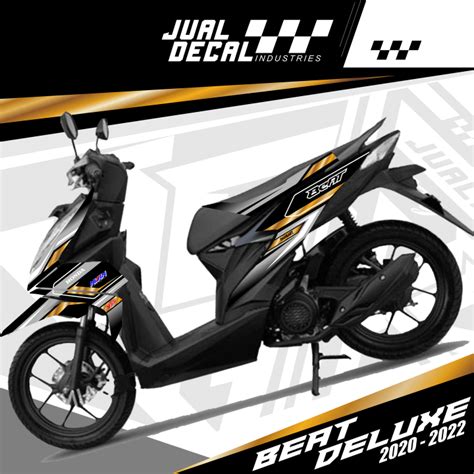 Stiker Honda Beat Variasi Simpel Grafis Sticker Lis Striping Motor Beat