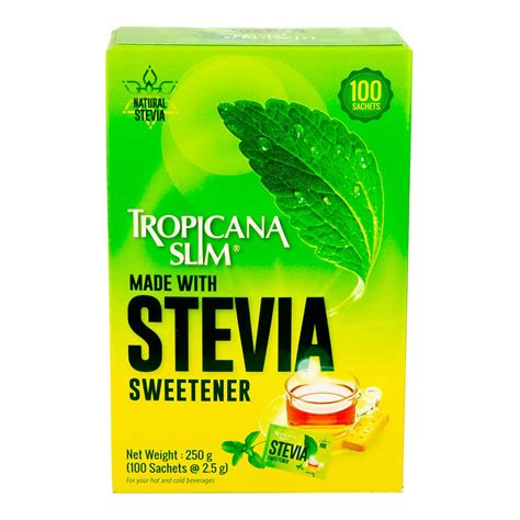 Tropicana Slim Stevia Sweetener 100pcs Online At Best Price Sugar