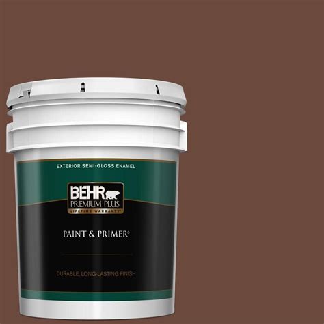 Behr Premium Plus Gal Bxc Classic Brown Semi Gloss Enamel