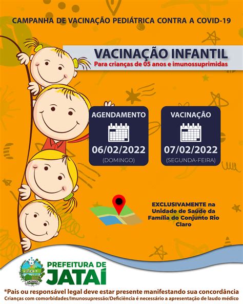 CAMPANHA DE VACINAÇÃO PEDIÁTRICA CONTRA A COVID 19 PARA CRIANÇAS DE 05